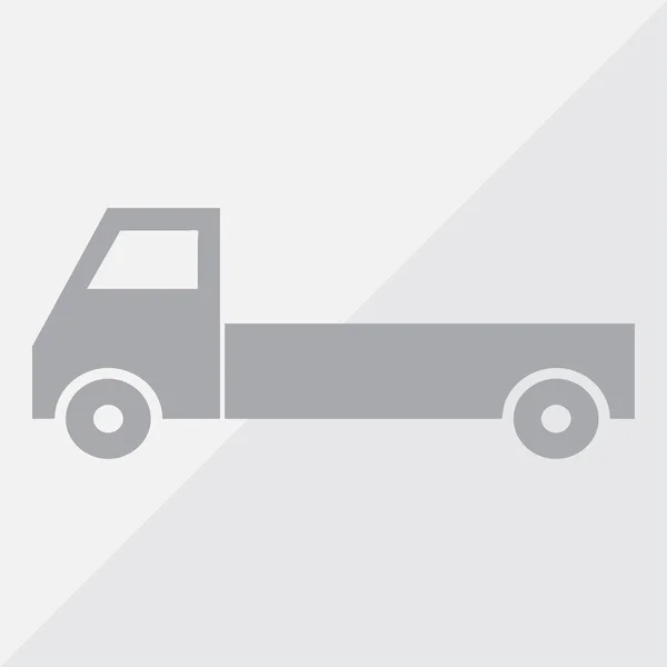 Delivery Truck icon on grey background. Vector illustration. — Stock Vector