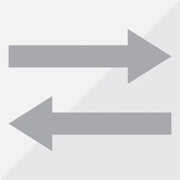 Flecha icono plano vector ilustración — Vector de stock