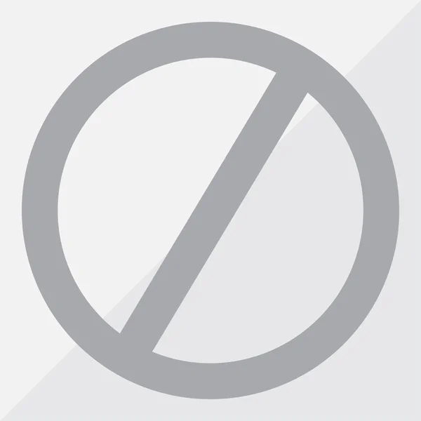 Prohibit web design icon — Stock Vector