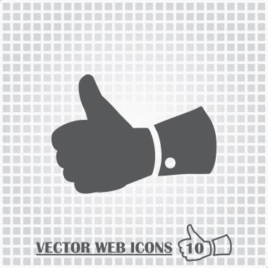 El web simgesi. Düz tasarım stili.