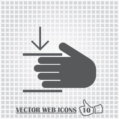 El web simgesi. Düz tasarım stili.