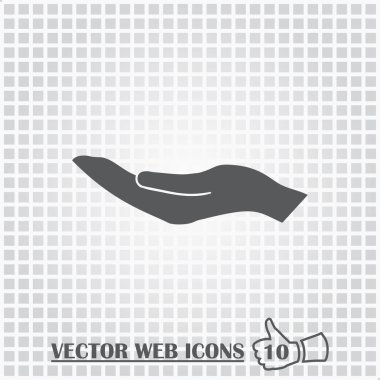 El web simgesi. Düz tasarım stili.