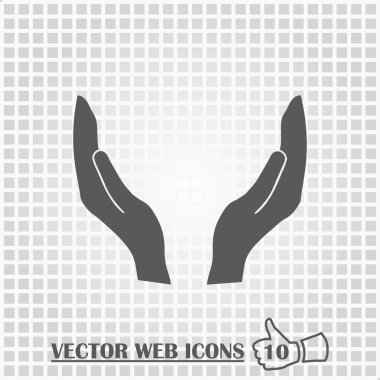 El web simgesi. Düz tasarım stili.