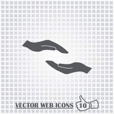 El web simgesi. Düz tasarım stili.