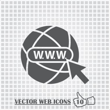 Web sitesi web simge. Düz tasarım stili.