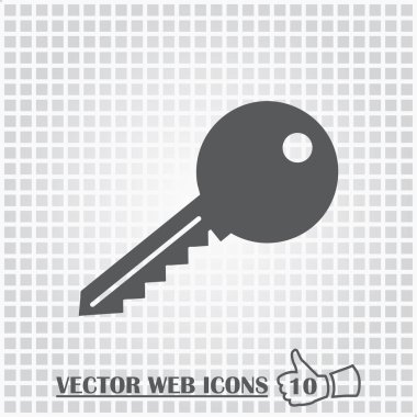 Anahtar simgesi vektör illüstrasyonu
