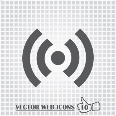 WiFi web simgesi. Düz tasarım stili.