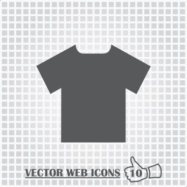 t-shirt web simgesi. Düz tasarım stili.