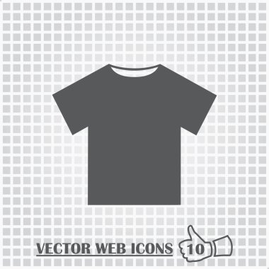 t-shirt web simgesi. Düz tasarım stili.