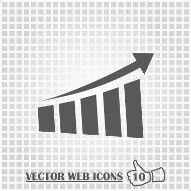 Gri arkaplan üzerinde izole edilmiş düz moda Grafik Simgesi