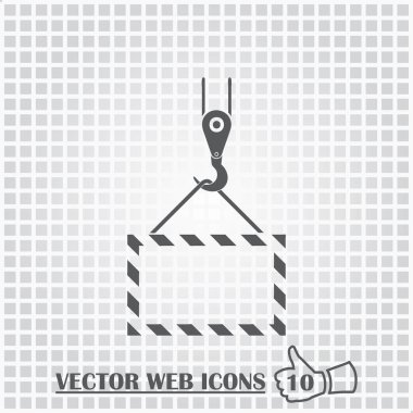 ekibimizi vinç kanca, kaldırma çalışmaları, tesisat işleri, Bina, tamamen düzenlenebilir vektör görüntü