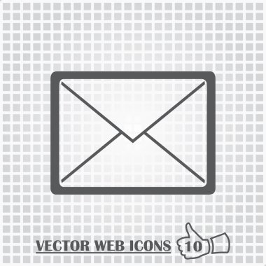 posta web simgesi. Düz tasarım stili.