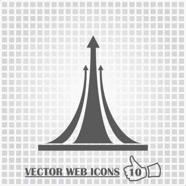 ok düz ikon vektör illüstrasyonu