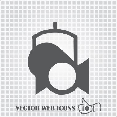 Spot web simgesi. Düz tasarım stili.