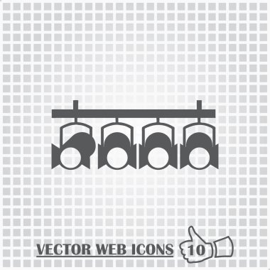 Spot web simgesi. Düz tasarım stili.