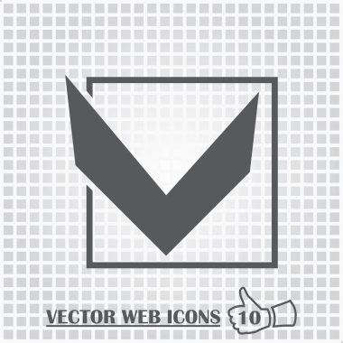 Kontrol listesi simgesi. Kutu işaretinde işaretle.