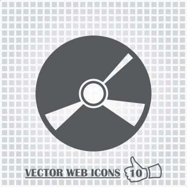 CD web simgesi. Düz tasarım stili.