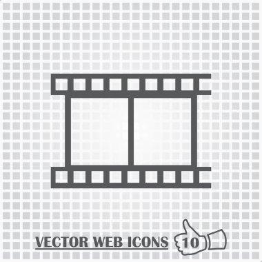 video simgesi, vektör illüstrasyonu