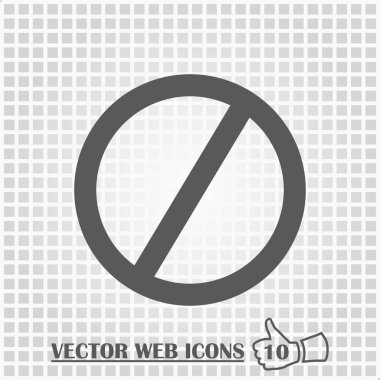 İşareti web simge yok. Düz tasarım stili.