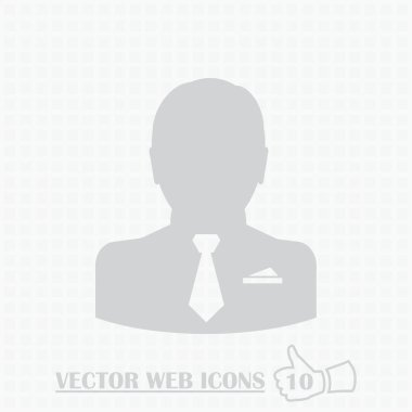 adam web simgesi. Düz tasarım stili.