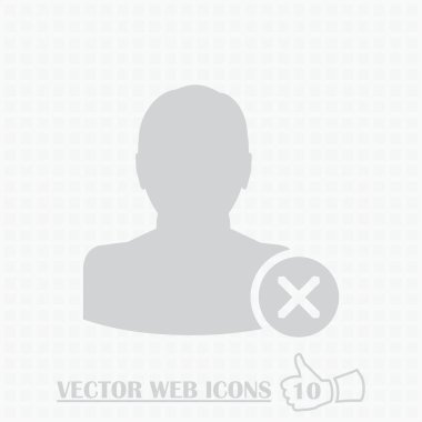 adam web simgesi. Düz tasarım stili.