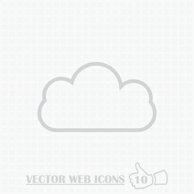Bulut web simgesi. düz tasarım stili.