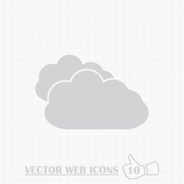 Bulut web simgesi. düz tasarım stili.