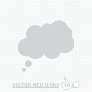 Bulut web simgesi. düz tasarım stili.