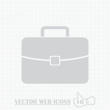 Bagaj web simgesi. Düz tasarım stili.