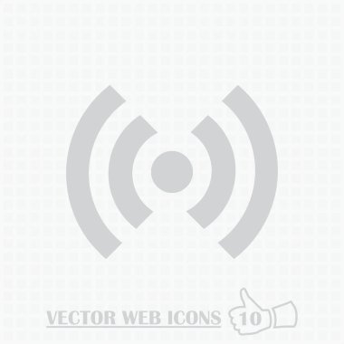 WiFi web simgesi. Düz tasarım stili.