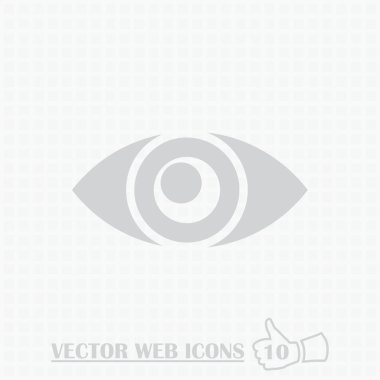 Göz simgesini. Düz tasarım stili.