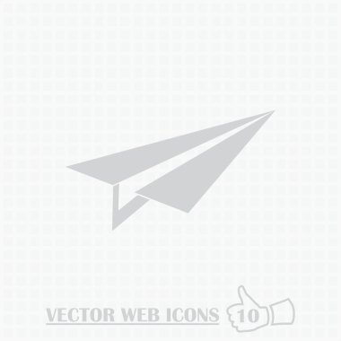 Uçak web simgesi. Düz tasarım stili.