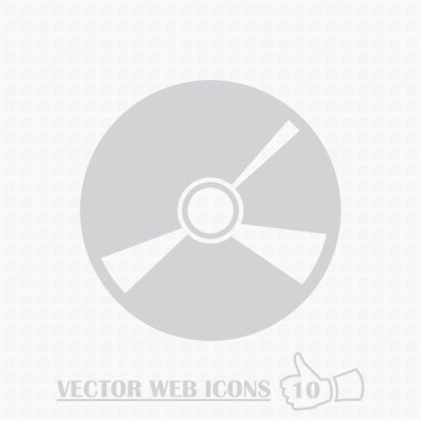 CD web simgesi. Düz tasarım stili.