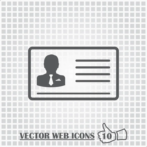 Hombre icono de la web. Estilo de diseño plano . — Vector de stock