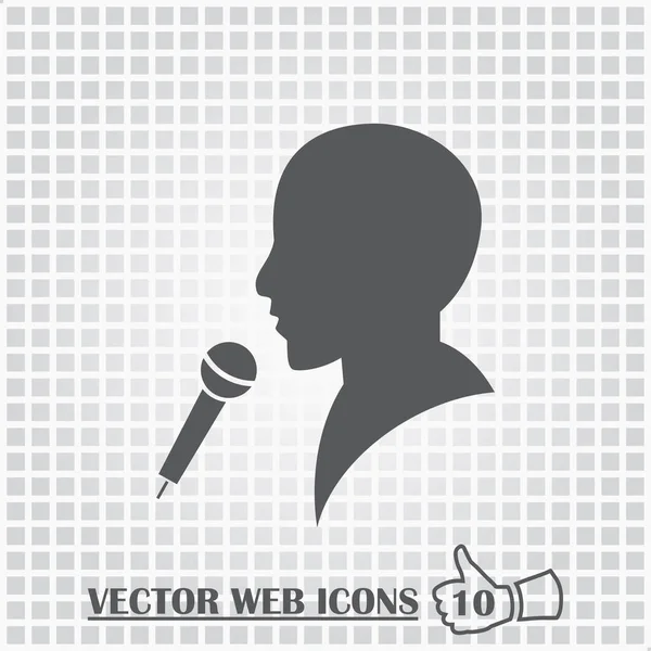 Man web icon. Flat design style. — Stock Vector