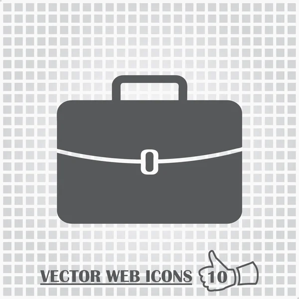 Icono web de equipaje. Estilo de diseño plano . — Vector de stock