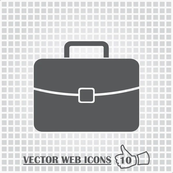 Icono web de equipaje. Estilo de diseño plano . — Vector de stock