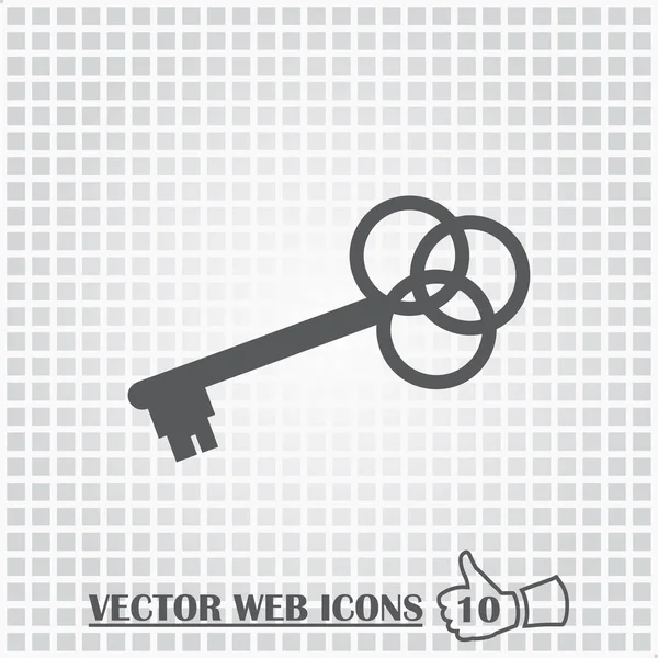 Ilustração vetor ícone chave — Vetor de Stock