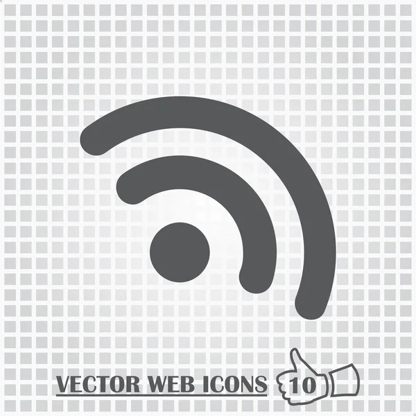 Wifi web icon. Flat design style. — Stock Vector