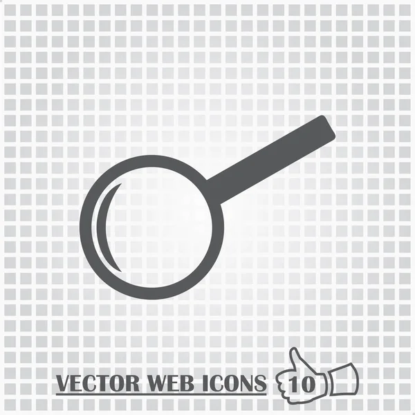 Icono web de lupa. Estilo de diseño plano . — Vector de stock