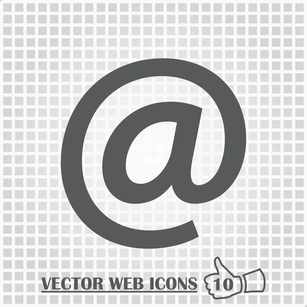 Icône web email. Style design plat . — Image vectorielle