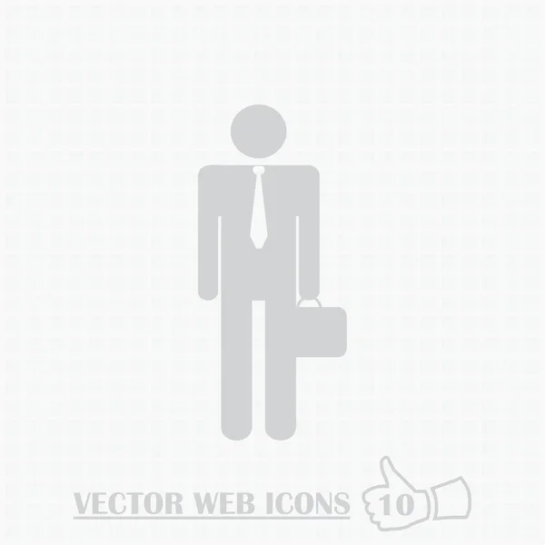 男の web アイコン。フラットなデザイン スタイル. — ストックベクタ