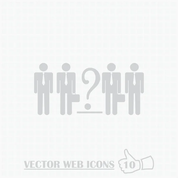 Icône web homme. Style design plat . — Image vectorielle