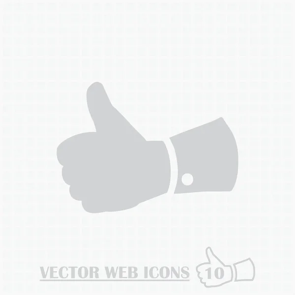 Hand web icon. Flat design style. — Stock Vector