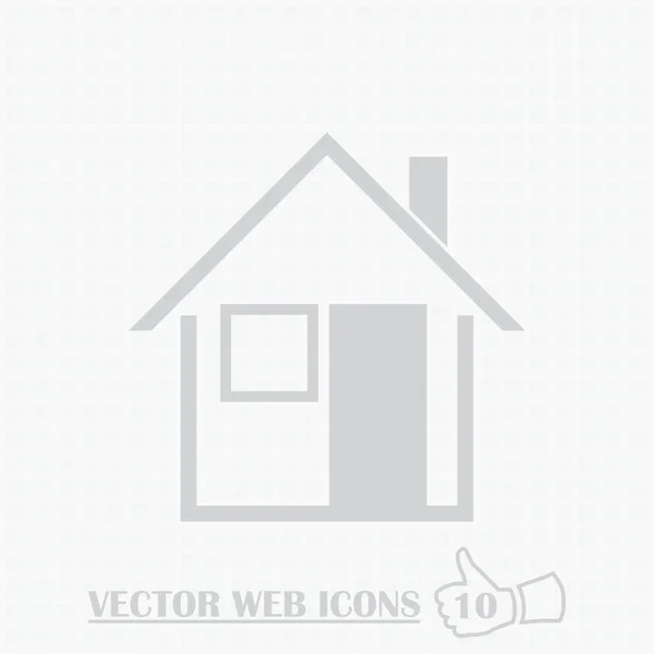 Home web icon. Flat design style. — Stock Vector