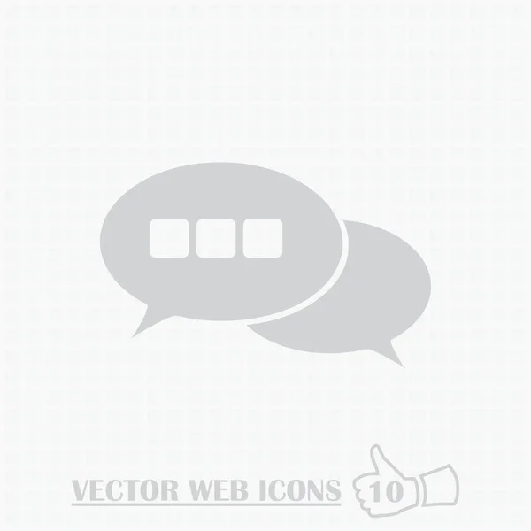 Chat Icon in trendy flat style isolated on grey background — Stock Vector