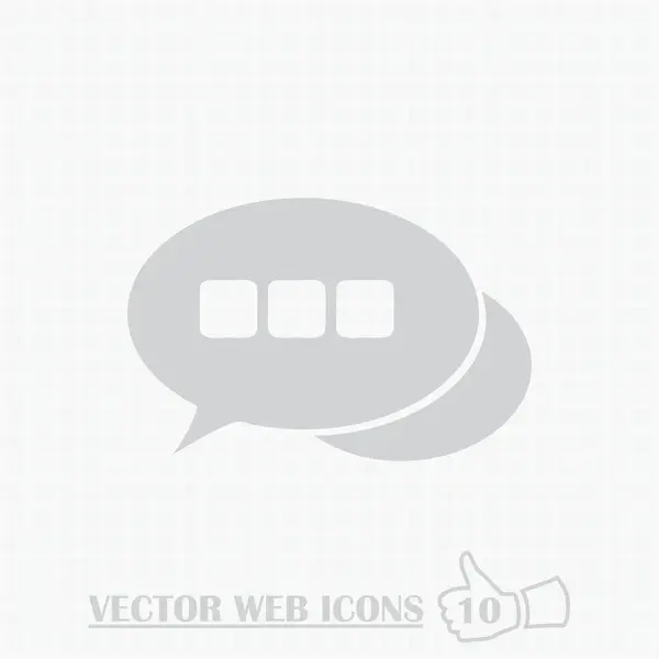 Chat Icon in trendy flat style isolated on grey background — Stock Vector