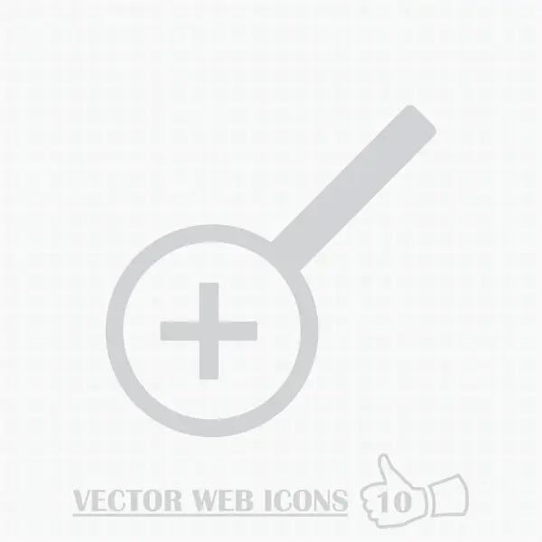 Ícone da web de lupa. Estilo de design plano . — Vetor de Stock