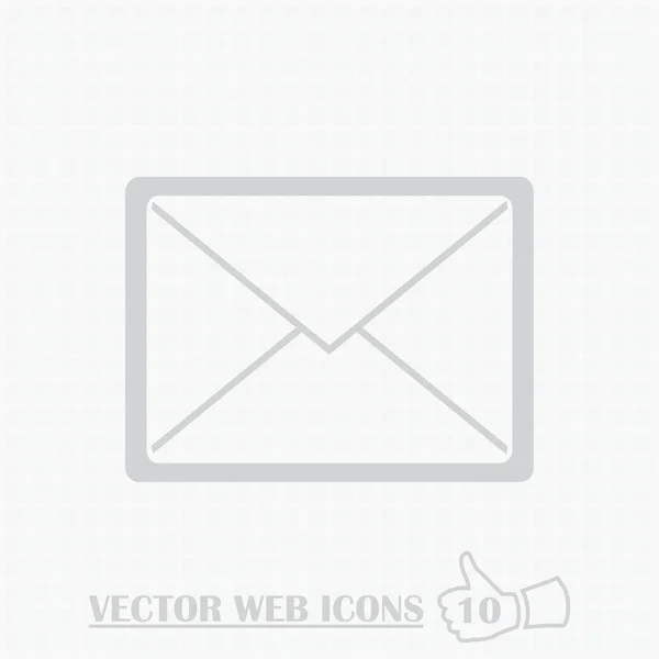 Mail web icon. Flat design style. — Stock Vector