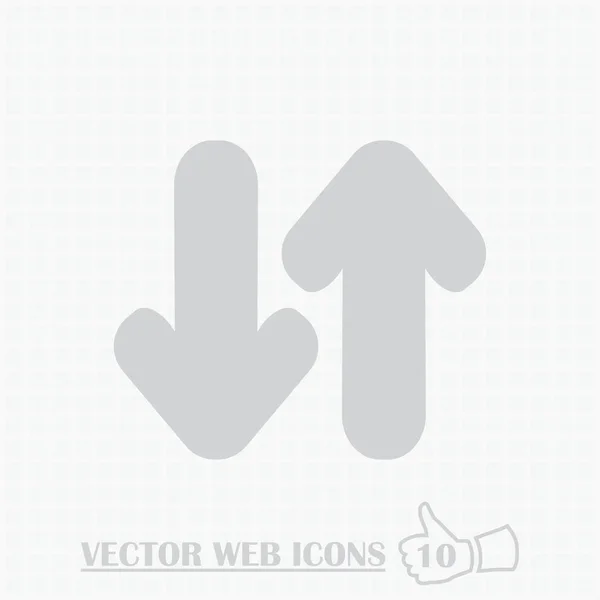 Pfeil flache Symbol Vektor Illustration — Stockvektor